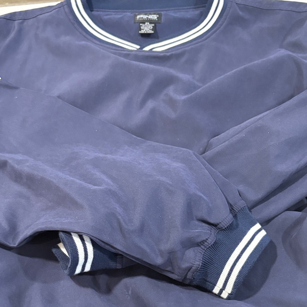 Ping Dark Blue V-Neck with White Trim - Picture 4 of 8